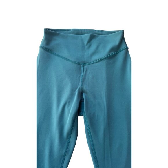 Lululemon Women's Size 6 Teal Green High-Waisted Full-Length Leggings - Picture 6 of 8